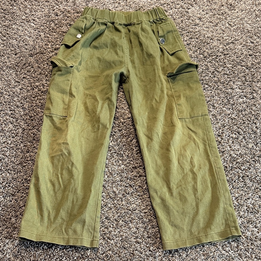 Kids' Green Cargo Pants